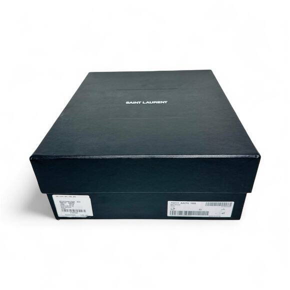 NIB Saint Laurent Vassili Boots EU 43 US 10 Smooth Leather Ivory White $1,250 - Picture 13 of 13